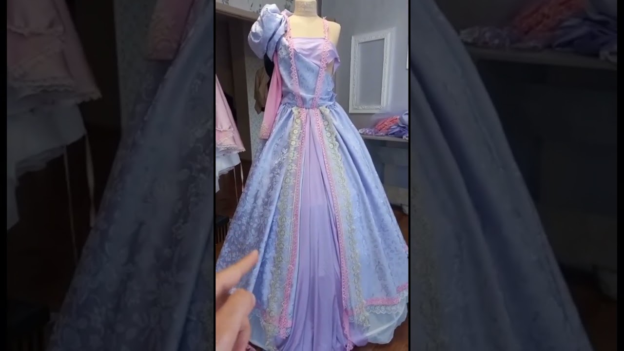 Making RAPUNZEL dress💜#disneyprincess #cosplay #disneycosplay #rapunzel #принцесса #tangled