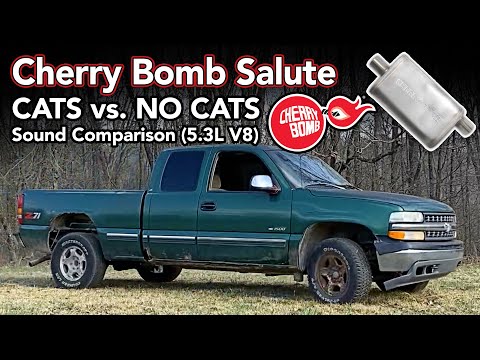 Cherry Bomb® Salute - CATS vs NO CATS Sound Comparison - 5.3L Chevy