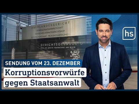 Korruptionsvorwürfe gegen Staatsanwalt | hessenschau vom 23.12.2021
