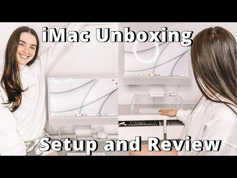 Silver M1 iMac Unboxing | 24" iMac unboxing, setup and review for beginners!