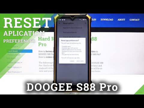 How to Reset App Preferences in DOOGEE S88 Pro – App Defaults