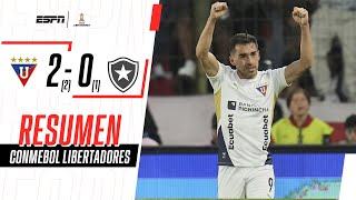 LOS ALBOS LOGRARON LA HAZAÑA ANTE EL FOGAO Y PASARON A CUARTOS | LDU Quito 2-0 Botafogo | RESUMEN