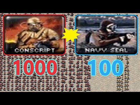 Conscripts vs Seals - Same Cost - Red Alert 2