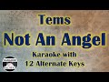 Tems - Not An Angel Karaoke Instrumental Lower Higher Male & Original Key
