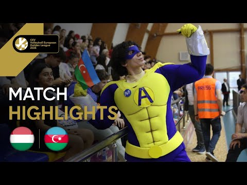 Highlights | Hungary vs. Azerbaijan - CEV Volleyball European Golden League 2025 | Women