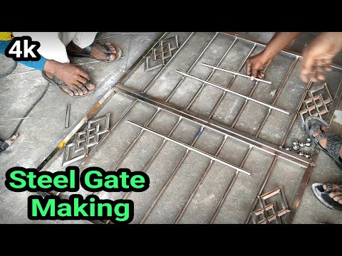 Stainless Steel Grill Gate Making Argon Welding!