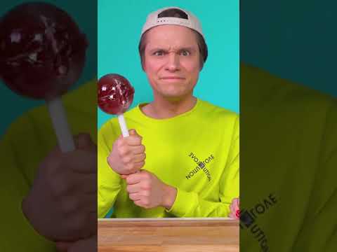 Big vs Small Food Lollipop Challenge #shorts​ by Tik4Fun