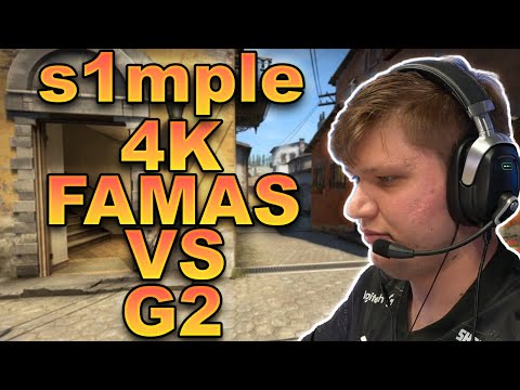 s1mple 4k famas vs G2 at Blast Premier