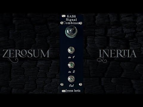Zerosum Inertia - 6AS6 Signal Combiner (eurorack valve mixer module)