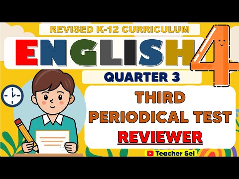 Grade 4 English 4 Third Periodical Test Reviewer (Quarter 3) Revised K-12 #reviewer #Grade4