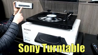 Video thumbnail for Sony Bluetooth Pre-Amp Turntable PS-LX310BT  Unboxing assembly and review test by The TV Dan