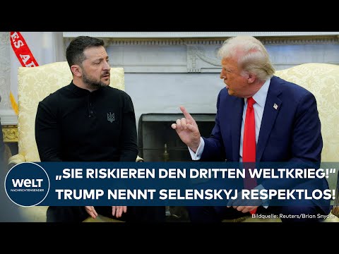TRUMP TOBT: Historische Szene im Weißen Haus - Selenskyjs klare Kante erwischt US-Präsidenten kalt