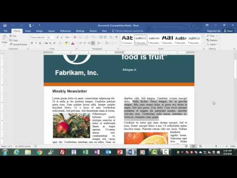 Cut Copy Paste in Word