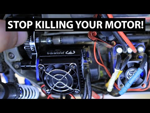 Stop KILLING Your Motor!  Install RC Motor Fan The Right Way!  #traxxas #arrma #losi #crawlers