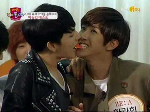 [ZE:A cut] ZE:A F4 team Idol funny game2