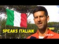 Novak Djokovic Speaks Italian - Rome 2022