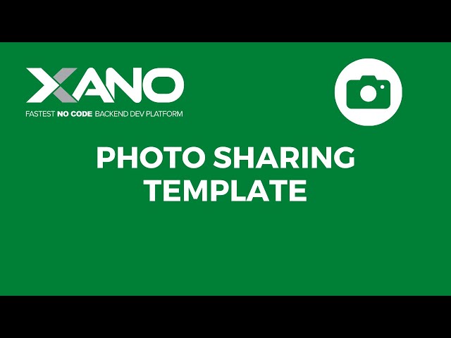Photo Sharing Template