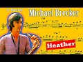 Michael Brecker - Heather solo transcription (from Billy Cobham's Crosswinds 1974)