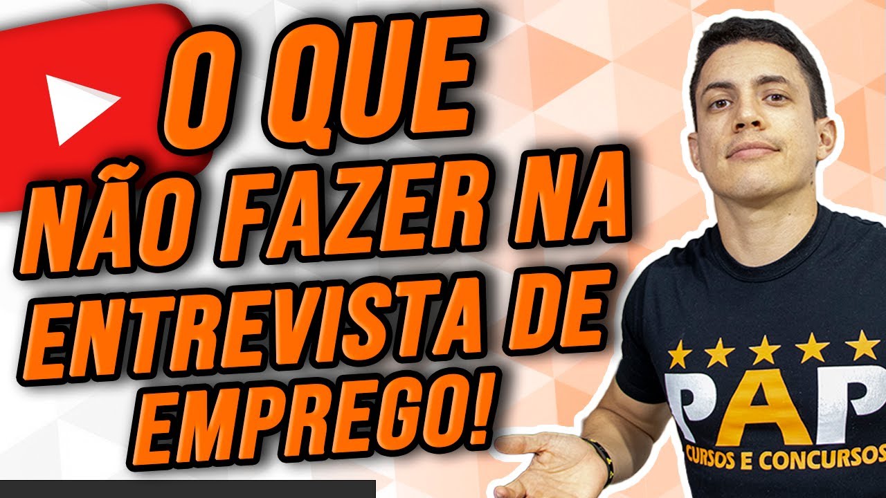 TOP 7 ERROS NA ENTREVISTA DE EMPREGO - O QUE NÃO FALAR E O QUE NÃO FAZER!