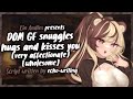 ♡ soft dom girlfriend snuggles, hugs and kisses you | Audio Roleplay F4A