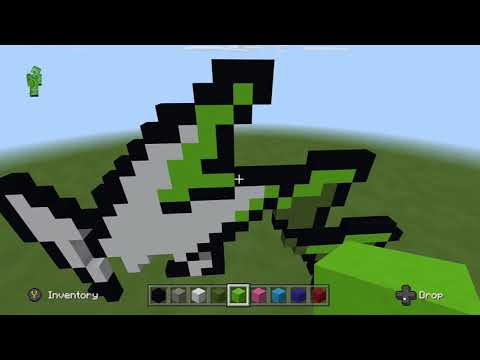 Minecraft | Tyranitar pixel art Part one