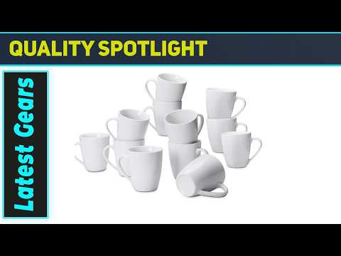 Amazon Basics Porcelain Heat Resistant Coffee Mugs – Best Microwave & Dishwasher Safe