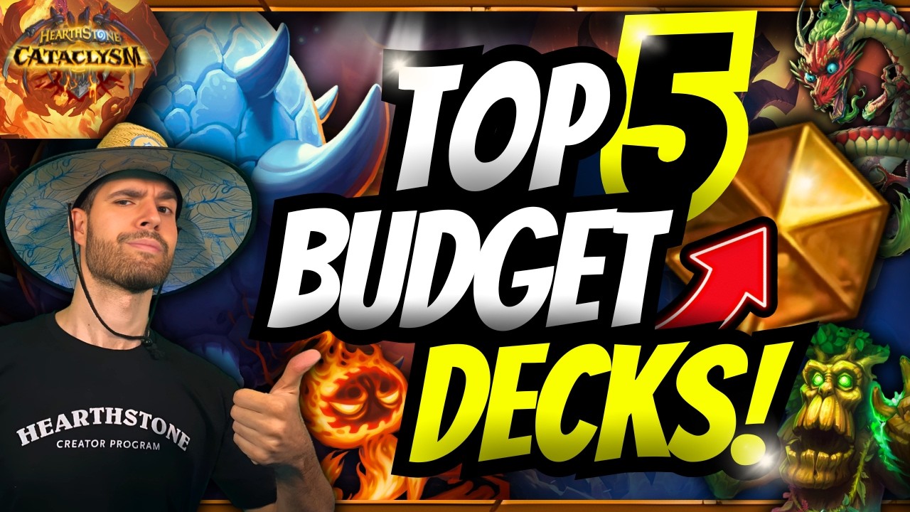 💰 TOP 5 BUDGET DECKS to HIT LEGEND FAST! | Hearthstone Meta Report 🚀