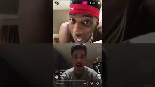 Maine Musik beefing with Arab on instagram live. Both make racial jokes toward each other😂😂