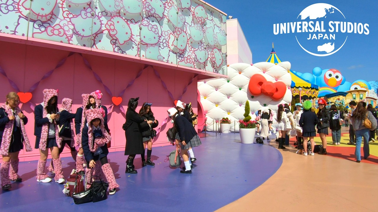 【USJ】春のユニバーサルスタジオジャパンを歩く walking tour Universal Studios Japan