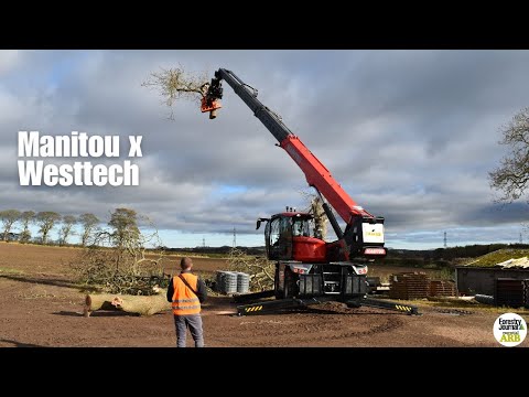 7 minutes of Manitou's MRT 2660 x Westtech CS750 telehandler in action