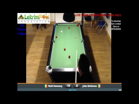 Premier League A Quarter Final John McKenna vs Niall Sweeney