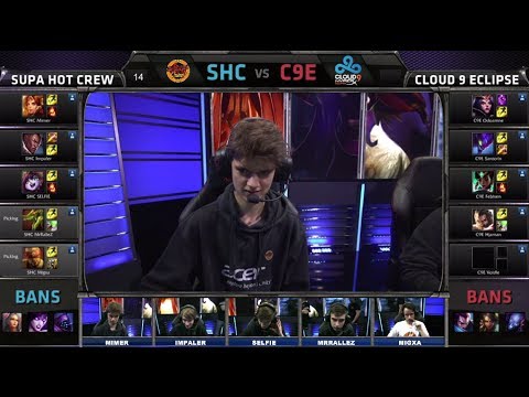 Supa Hot Crew vs Cloud 9 Eclipse Game 1 | S4 EU LCS Summer Promotion Tournament Day 2 | SHC vs C9E