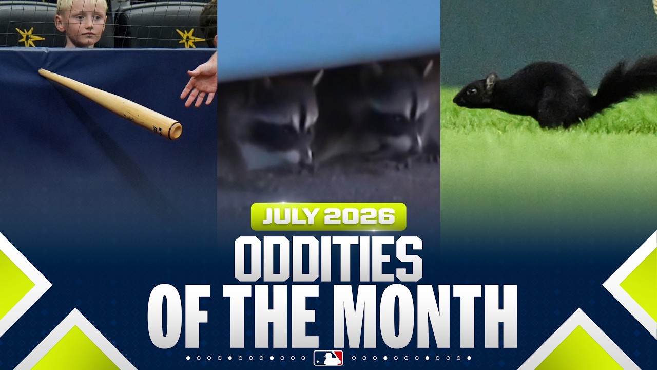 MLB's BEST bloopers of July 2026! 🤣 (Black squirrels, raccoons & more ballpark oddities)