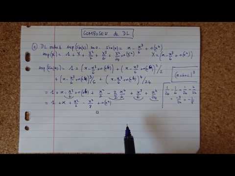 L1 Analyse : exemple de composée de développements limités exp(sin(x))