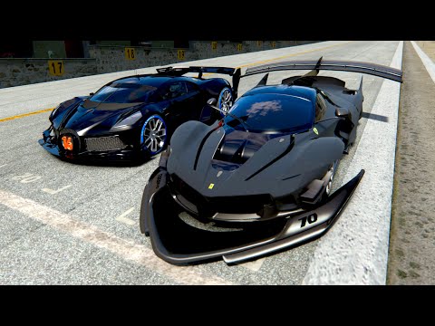 Bugatti Black Devil VGT vs 60000 HP Ferrari FXX K GTR at Special Stage Route X