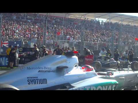 As close as it gets. On the grid 2012 Australian GP