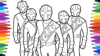 Power Rangers Coloring Pages, Power Rangers Coloring Book, Colouring Power Rangers for Kids