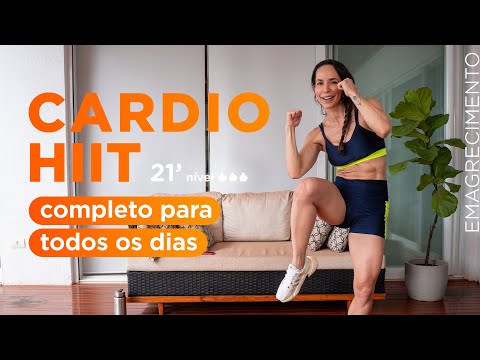 Treino CARDIO HIIT - 21 minutos - todo em pé - Carol Borba