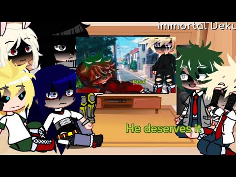 Pro heroes/ Deku and Bakugo react to Death music taste P1/2