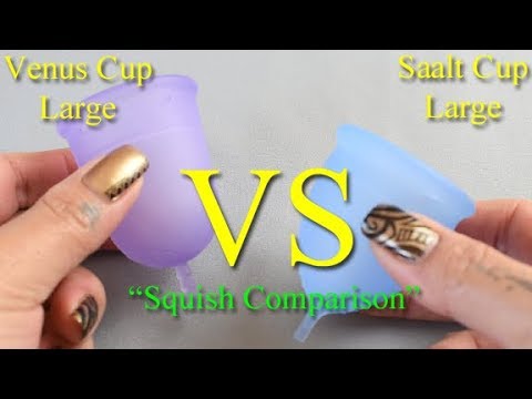 Venus Cup vs Saalt Cup LG 'Squish' - Menstrual Cups