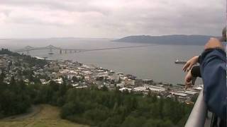 preview picture of video 'View from top of Astoria Column, Astoria, Oregon'