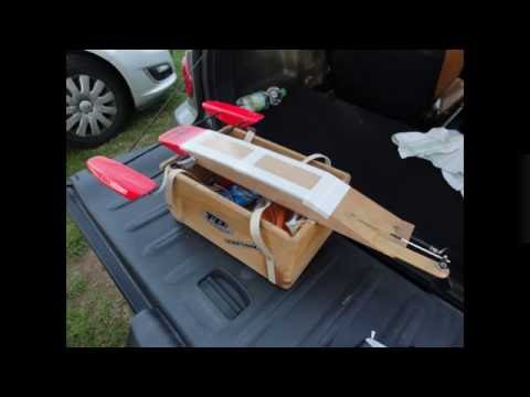 RC Boat self made Wood Rigger from Uwe .