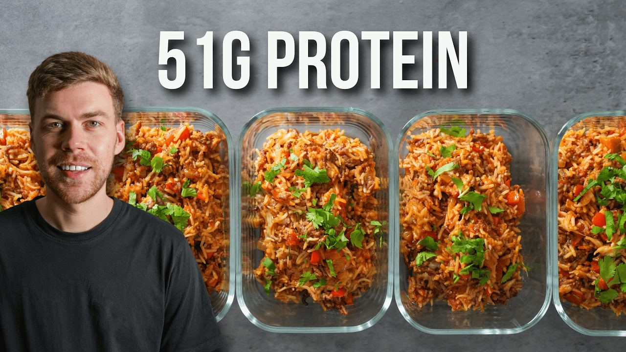 High-Protein Cheesy Beef & Rice Skillet Meal Prep by Chef Jack Ovens — recipe photo