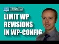 Limit WordPress Revisions In Wp Config Revision Control Speeds Up Database WP Learning Lab