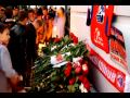 В память о погибших хоккеистах команды Локомотив 