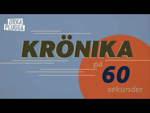 60 SEKUNDER | Så här skriver du en krönika