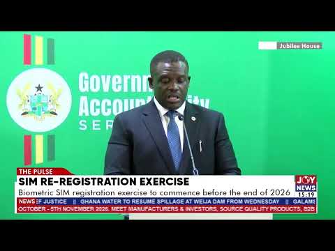 SIM reregistration exercise: Biometric SIM registration exercise to commence before the end of 2026