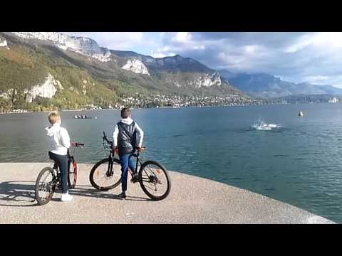 LAC D'ANNECY,Nageur,VINGT OCTOBRE 2016.