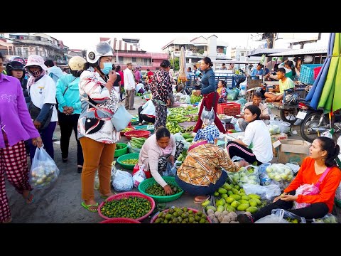 Cambodian Street Food - Market Food Show And Street Drive In Phno Penh