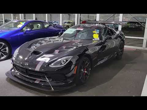 Black 2017 Dodge Viper ACR VOODOO II Edition Sold $418,000 Jan 2023 - Low Mile Viper